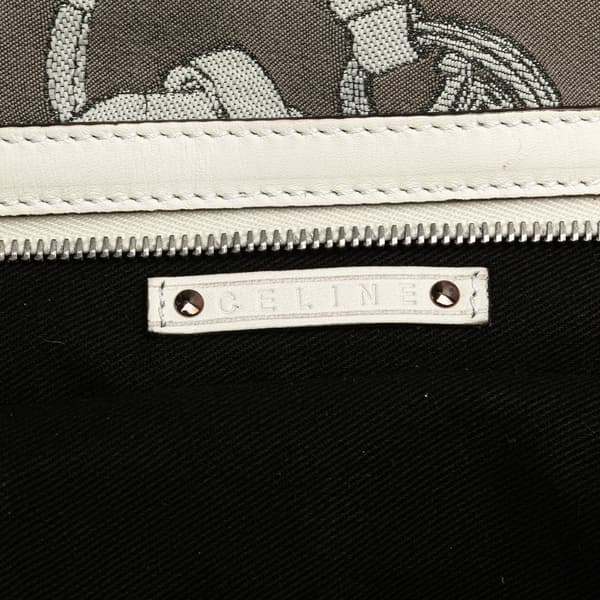 Pre-owned Celine Macadam Canvas Bittersweet Hobo Gray