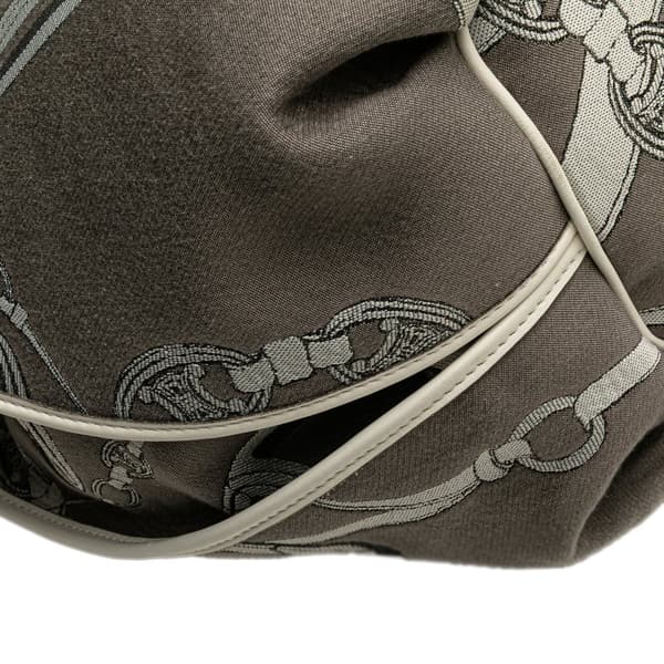 Pre-owned Celine Macadam Canvas Bittersweet Hobo Gray