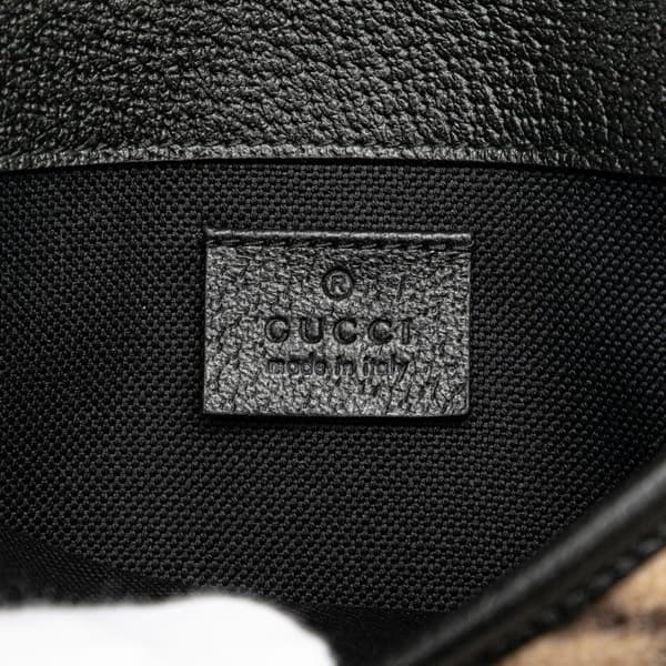 Pre-owned Gucci GG Wool Slim Belt Bag Brown