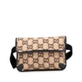 Miniatyrbild 1 av 10: Pre-owned Gucci GG Wool Slim Belt Bag Brown