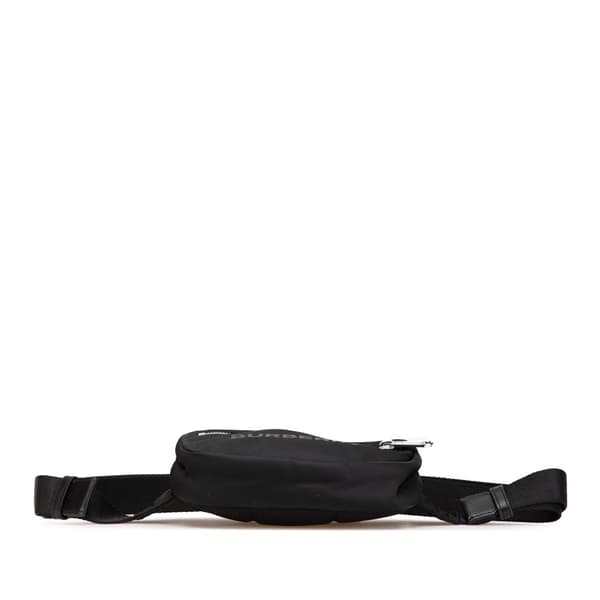 Pre-owned Burberry Econyl Nylon Logo Cannon Bum Bag Black