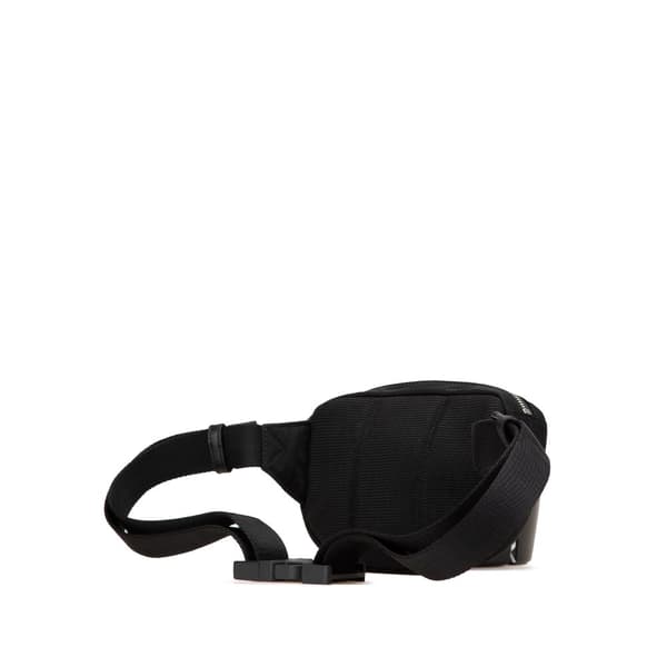 Pre-owned Burberry Econyl Nylon Logo Cannon Bum Bag Black
