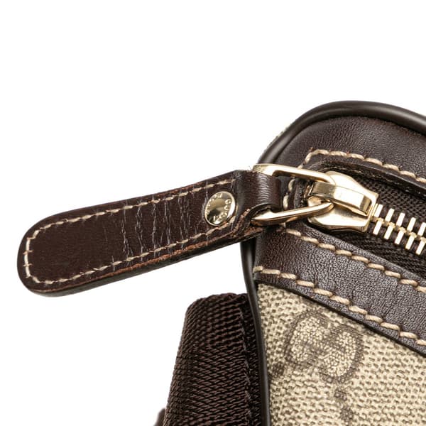 Pre-owned Gucci GG Supreme Belt Bag Brown