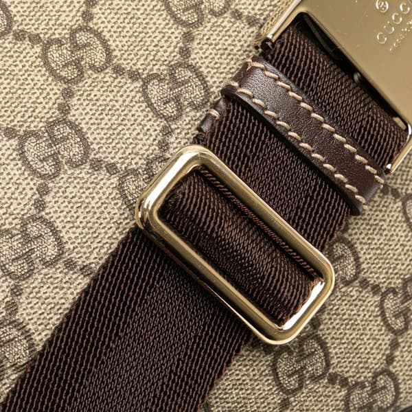Pre-owned Gucci GG Supreme Belt Bag Brown