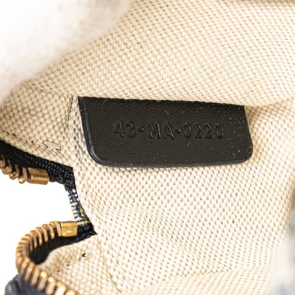 Pre-owned Dior Oblique Canvas Belt Pouch Blue