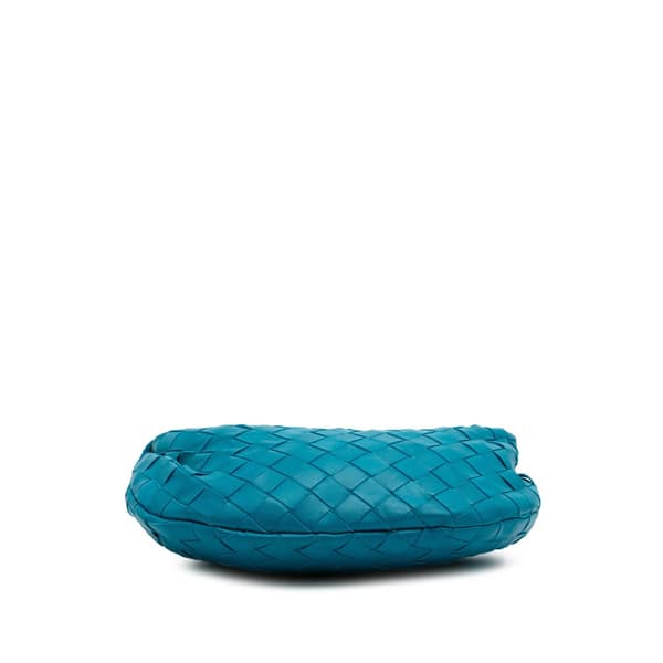 Pre-owned Bottega Veneta Mini Nappa Intrecciato Jodie Blue