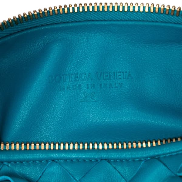 Pre-owned Bottega Veneta Mini Nappa Intrecciato Jodie Blue