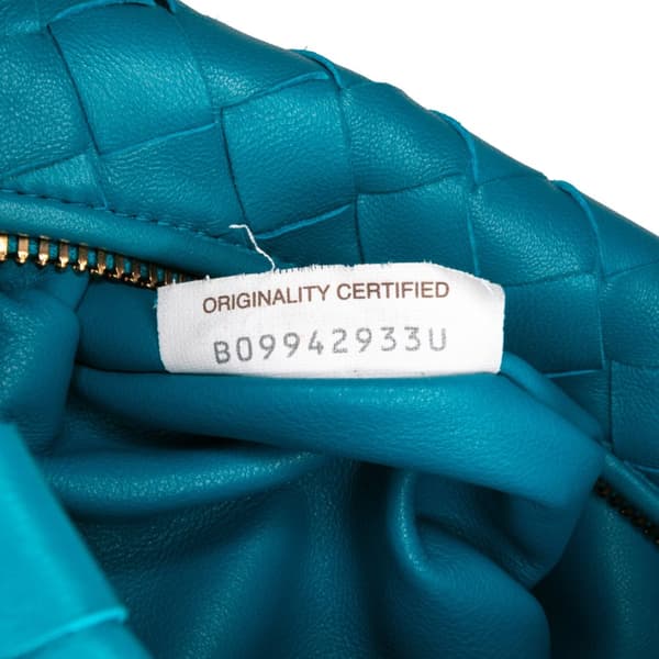 Pre-owned Bottega Veneta Mini Nappa Intrecciato Jodie Blue