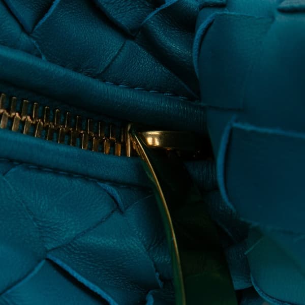 Pre-owned Bottega Veneta Mini Nappa Intrecciato Jodie Blue