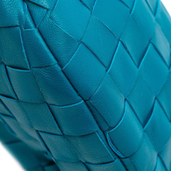 Pre-owned Bottega Veneta Mini Nappa Intrecciato Jodie Blue