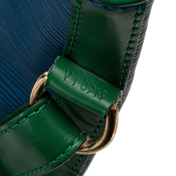 Pre-owned Louis Vuitton Epi Noe Tricolor GM Blue