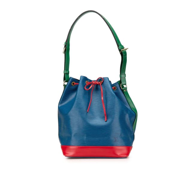 Pre-owned Louis Vuitton Epi Noe Tricolor GM Blue