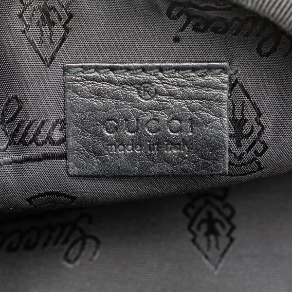 Pre-owned Gucci Guccissima Belt Bag Black