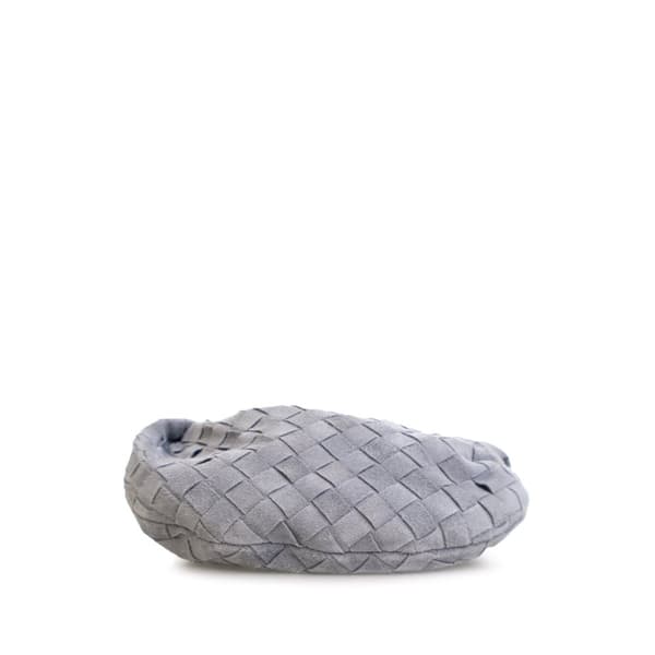 Pre-owned Bottega Veneta Mini Suede Intrecciato Jodie Gray