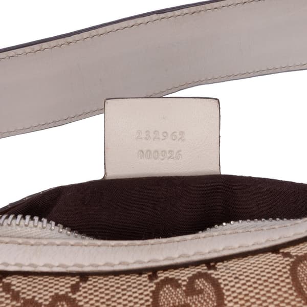 Pre-owned Gucci GG Canvas Twins Hobo Brown