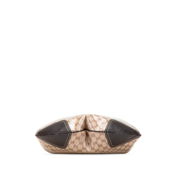 Pre-owned Gucci GG Crystal Princy Hobo Brown