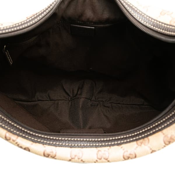 Pre-owned Gucci GG Crystal Princy Hobo Brown