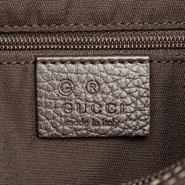 Pre-owned Gucci GG Crystal Princy Hobo Brown