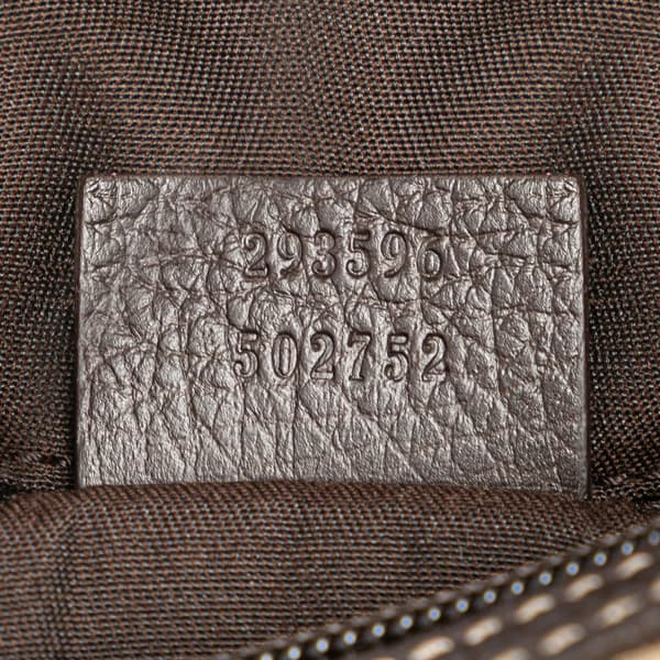 Pre-owned Gucci GG Crystal Princy Hobo Brown
