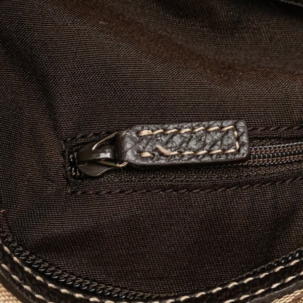 Pre-owned Gucci GG Crystal Princy Hobo Brown