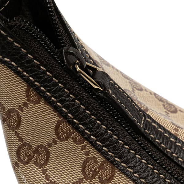 Pre-owned Gucci GG Crystal Princy Hobo Brown