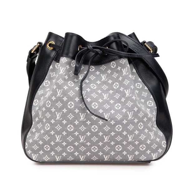 Pre-owned Louis Vuitton Monogram Mini Lin Idylle Noe PM Gray