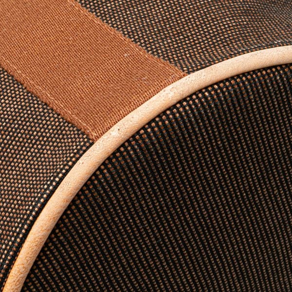 Pre-owned Hermès Toile Saxo MM Brown