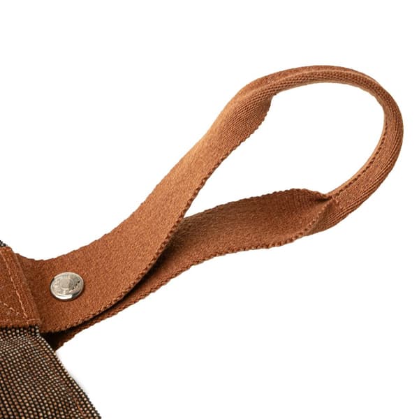 Pre-owned Hermès Toile Saxo MM Brown