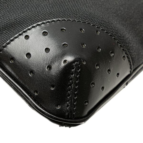 Pre-owned Gucci Canvas Reins Hobo Black