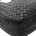 Pikkukuva 7 / 8: Pre-owned Bottega Veneta Small Nappa Intrecciato Loop Hobo Black