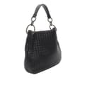 Pikkukuva 2 / 8: Pre-owned Bottega Veneta Small Nappa Intrecciato Loop Hobo Black