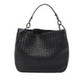 Pikkukuva 1 / 8: Pre-owned Bottega Veneta Small Nappa Intrecciato Loop Hobo Black
