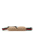 Miniatyrbillede 3 af 10: Pre-owned Gucci GG Canvas Web Double Pocket Belt Bag Brown