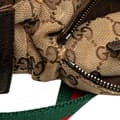 Miniatyrbillede 7 af 10: Pre-owned Gucci GG Canvas Web Double Pocket Belt Bag Brown