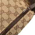 Miniatyrbillede 10 af 10: Pre-owned Gucci GG Canvas Web Double Pocket Belt Bag Brown