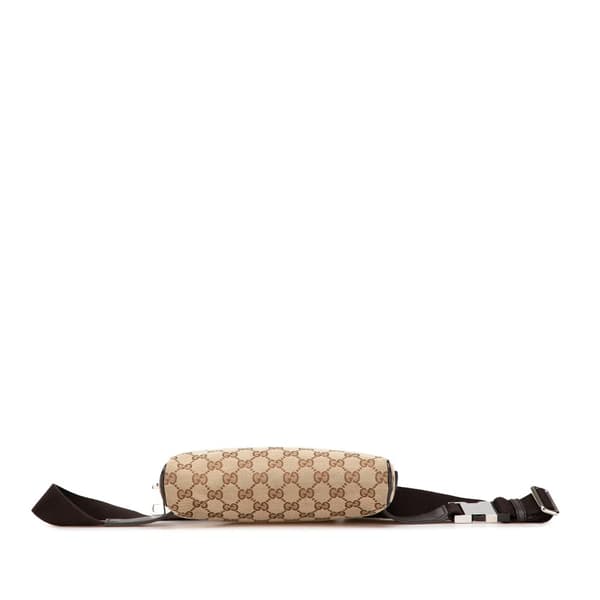 Pre-owned Gucci GG Canvas Belt Bag Brown