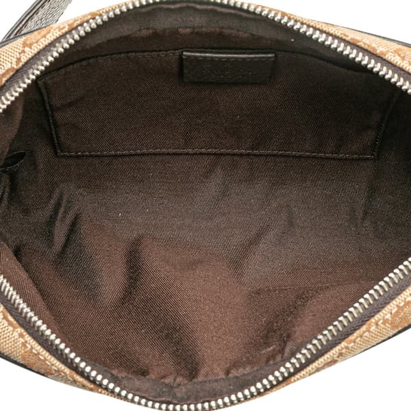 Pre-owned Gucci GG Canvas Belt Bag Brown