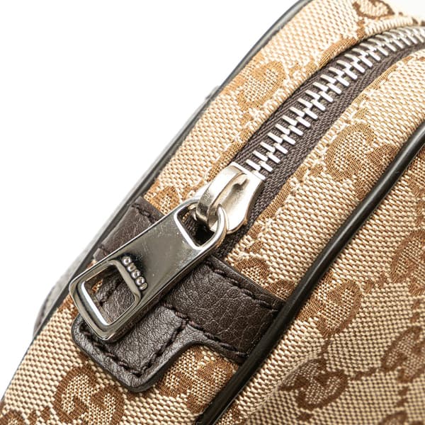 Pre-owned Gucci GG Canvas Belt Bag Brown