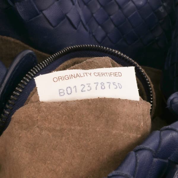 Pre-owned Bottega Veneta Nappa Intrecciato Bucket Bag Blue