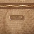 Miniatyrbild 5 av 10: Pre-owned Prada City Calf Trimmed Paglia Bucket Bag Brown