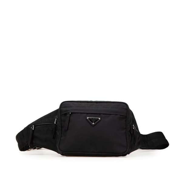 Pre-owned Prada Tessuto Belt Bag Black