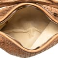 Miniatyrbild 4 av 10: Pre-owned Bottega Veneta Small Perforated Nappa Intrecciato Veneta Hobo Brown
