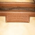 Miniatyrbild 5 av 10: Pre-owned Bottega Veneta Small Perforated Nappa Intrecciato Veneta Hobo Brown