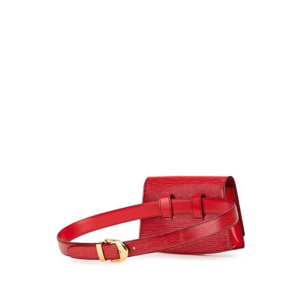 Pre-owned Louis Vuitton Epi Tilsitt Belt Bag Red