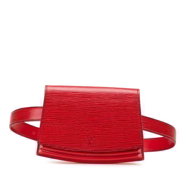 Pre-owned Louis Vuitton Epi Tilsitt Belt Bag Red