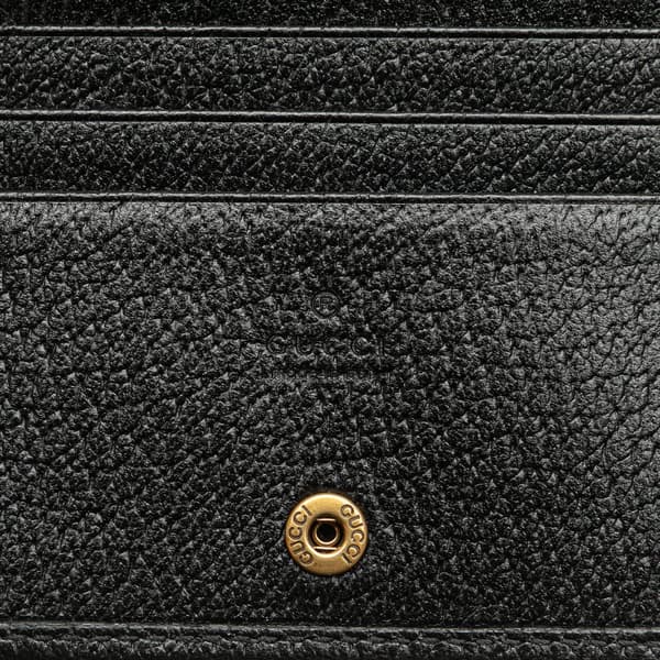 Pre-owned Gucci GG Marmont Leather Double Belt Bag Black