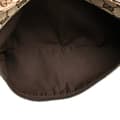 Miniatyrbild 4 av 9: Pre-owned Gucci GG Canvas Web Double Pocket Belt Bag Brown