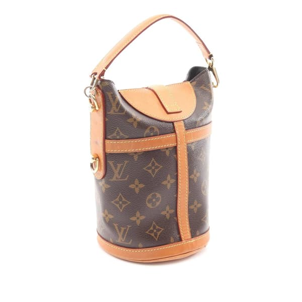 Pre-owned Louis Vuitton Monogram Duffle Bucket Bag Brown