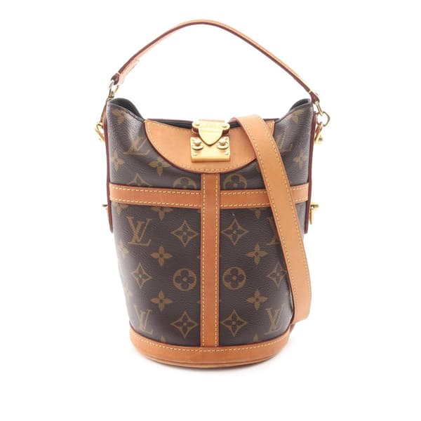 Pre-owned Louis Vuitton Monogram Duffle Bucket Bag Brown