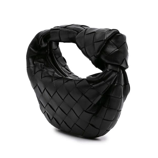 Pre-owned Bottega Veneta Candy Nappa Intrecciato Jodie Black